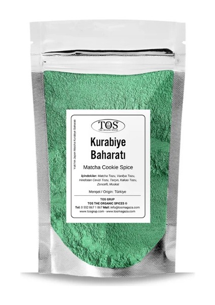 Yuki’nin Japon Matcha Kurabiye Baharatı 100 gr - Dünya Mutfakları Koleksiyonu