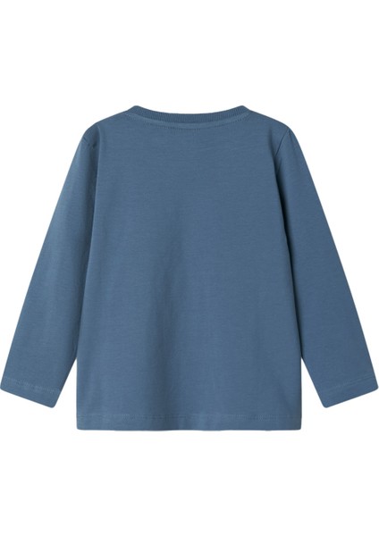 Nameit Nmmvux Ls Top Mavi Erkek Çocuk Kısa Kol T-Shirt
