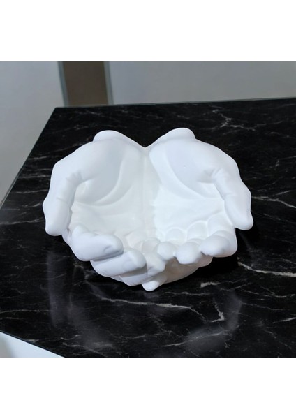 El Yapımı Beton Soyut El Şeklinde Dekoratif Tabak fiyatları