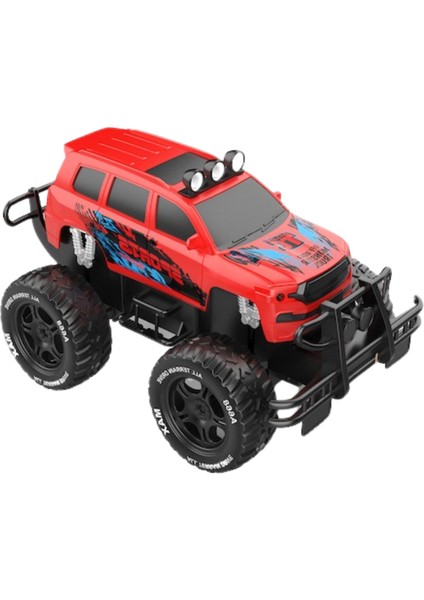 Uzaktan Kumandalı Şarjlı Offroad Rock Crawler Işıklı Araba 4x2 Motor 15 Km/h Hız Yapan Oyuncak Büyük Jeep