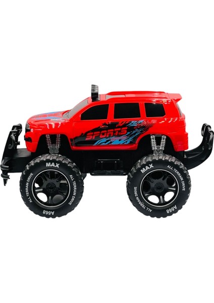 Uzaktan Kumandalı Şarjlı Offroad Rock Crawler Işıklı Araba 4x2 Motor 15 Km/h Hız Yapan Oyuncak Büyük Jeep