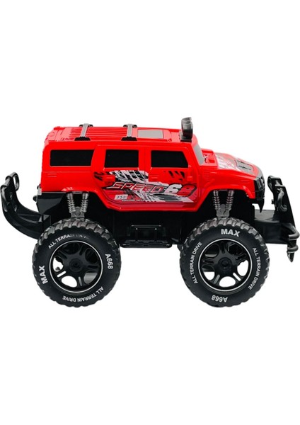 Uzaktan Kumandalı Şarjlı Offroad Rock Crawler Işıklı Araba 4x2 Motor 15 Km/h Hız Yapan Oyuncak Büyük Jeep