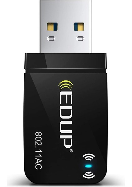Ac 1300 Mbit/s USB Wlan Adaptörü, Çift Bant Wifi Stick 2.4g/5ghz Usb3.0 Adaptör Kablosuz Ağ Alıcısı Wifi Dongle, Masaüstü Bilgisayar/dizüstü Bilgisayar Için, Windows 11/10/8.1/7/vista Mac Os x