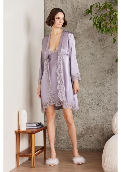 Saten Dörtlü Gelin Çeyiz Seti - 7045