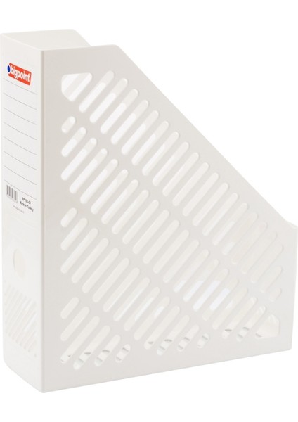 | Plastik Kutu Klasör, Beyaz, Dayanıklı Abs Malzeme, Dikey ve Yatay Kullanım, A4 ve A5 Uyumlu