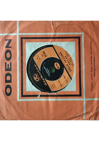 Uğur Akdora - Anılar - Orijinal Dönem Baskı 45'lik Plak