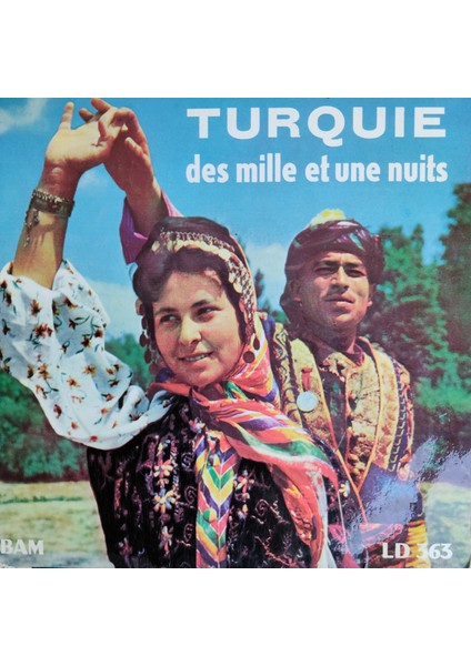 Karışık Sanatçılar / Various Artists - Turquie Des Mille Et Une Nuits - Mini Lp - Orijinal Dönem Baskı 45'lik Plak