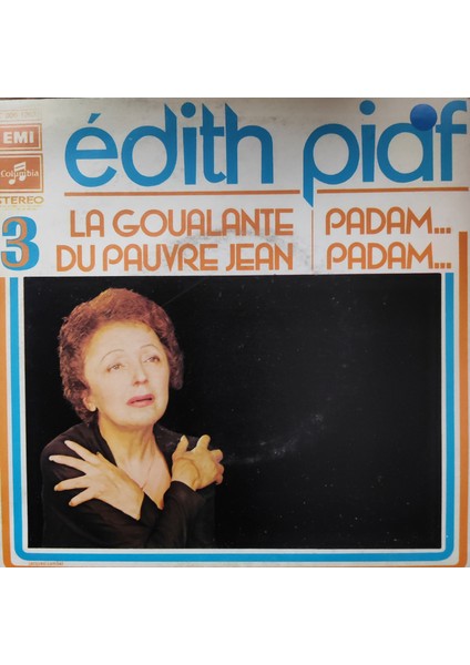 Edith Piaf - Padam Padam - Orijinal Dönem Baskı 45'lik Plak