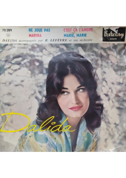 Dalida - Ne Joue Pas - 4 Parçalık Ep - Orijinal Dönem Baskı 45'lik Plak