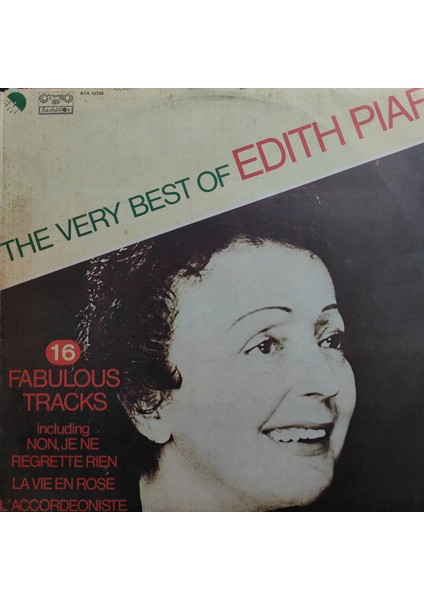 Edith Piaf - The Very Best Of Edith Piaf - Yabancı 33'lük Plaklar