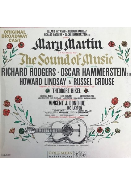 Rodgers And Hammerstein - The Sound Of Music (Original Broadway Cast) - Yabancı 33'lük Plaklar