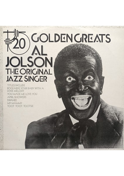 Al Jolson - 20 Golden Greats - Yabancı 33'lük Plaklar