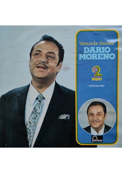 Dario Moreno - Grands Succès "si Tu Vas À Rio"x 2lp - Yabancı 33'lük Plaklar