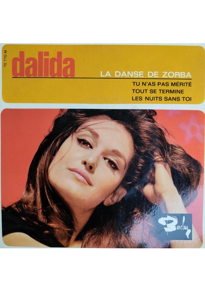 Dalida - La Danza Di Zorba - Orijinal Dönem Baskı 45'lik Plak