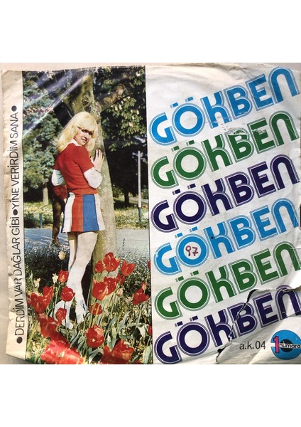 Gökben - Derdim Var Dağlar Gibi - Orijinal Dönem Baskı 45'lik Plak
