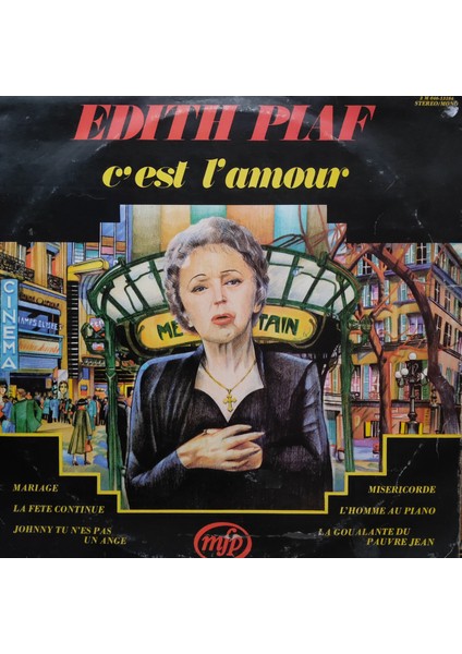 Edith Piaf - C'est L'amour - Yabancı 33'lük Plaklar