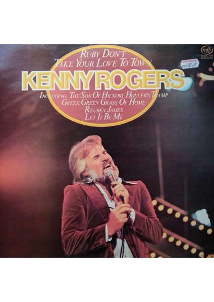 Kenny Rogers - Ruby Don't Take Your Love To Town - Yabancı 33'lük Plaklar