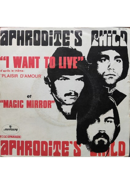 Aphrodite's Child - I Want To Live - Orijinal Dönem Baskı 45'lik Plak