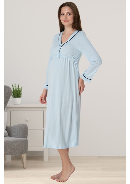 Mavi Hamile Lohusa Gecelik