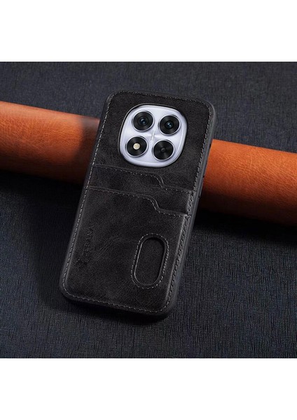 Xiaomi Redmi Note 14 Pro 5g Zebana Kartlıklı Pu Deri Kılıf