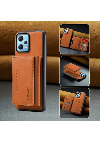 Xiaomi - Redmi Note 12 Pro 5g Zebana 2in1 Elite Class Cüzdanlı Deri Kılıf