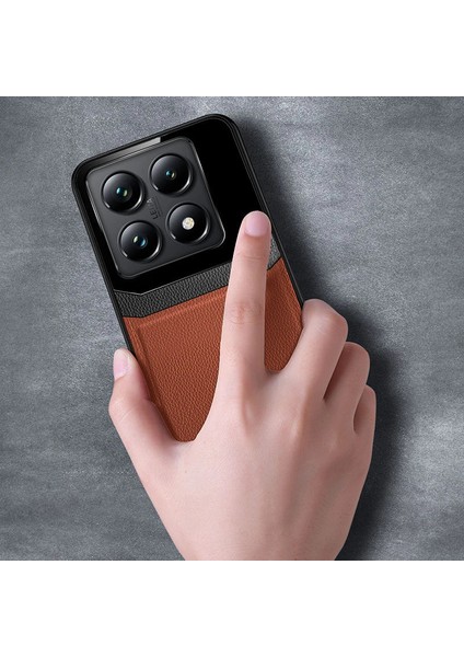 Xiaomi - Mi 14T Pro Zebana Lens Deri Kılıf