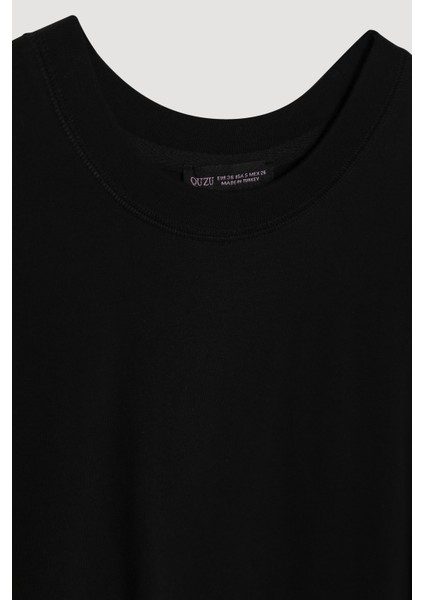 Oversize Basic Tişört Siyah