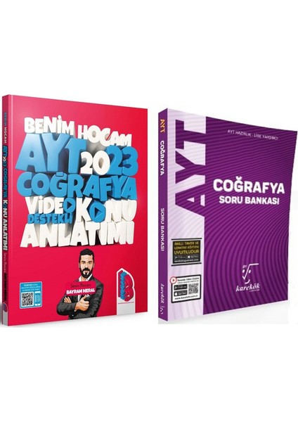 Benim Hocam 2023 Ayt Coğrafya Konu ve Karekök Soru Bankası Seti 2 Kitap