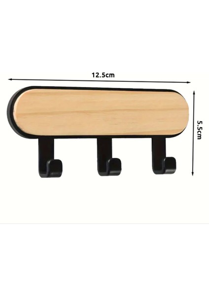 . - Çok Amaçlı Ahşap/plastik, 3'lü Kanca/askılık, Mutfak, Banyo, Ev Kancası - Kendinden Güçlü Yapışkanlı - 1 Adet (Farklı Renk Opsiyonları) fırsatları