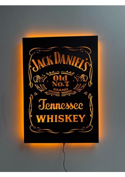Jack Daniel LED Işıklı Tablo