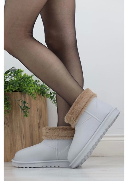 Deri Görünümlü Içi Kürklü Bot Gri fiyatları