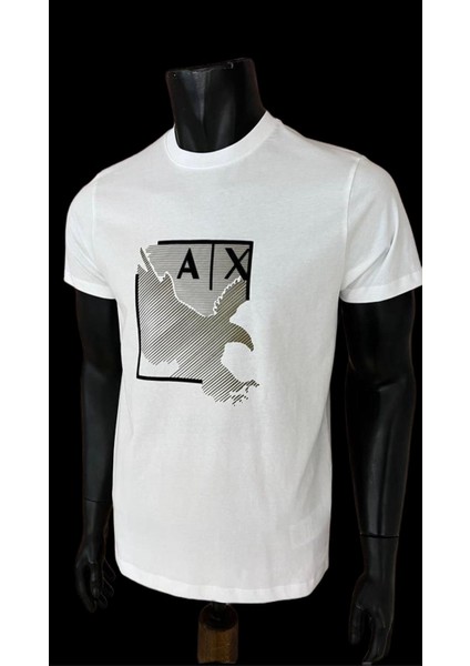 Bisiklet Yaka Baskılı T-Shirt