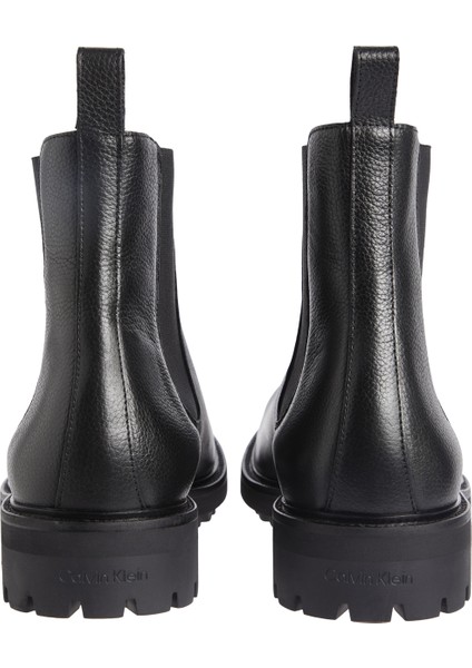 Deri Siyah Erkek Bot Chelsea Boot Pb