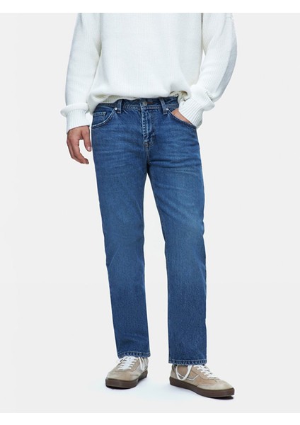 Erkek Paul X Düz Paça Orta Bel Jean Pantolon fiyatları