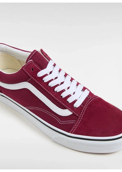 VN000CR5ZCF1-OLD Skool Bordo Kadın Deri Lifestyle Ayakkabı modelleri