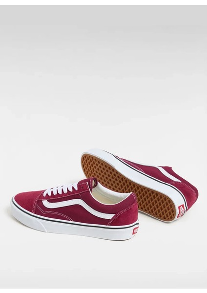 VN000CR5ZCF1-OLD Skool Bordo Kadın Deri Lifestyle Ayakkabı fırsatları