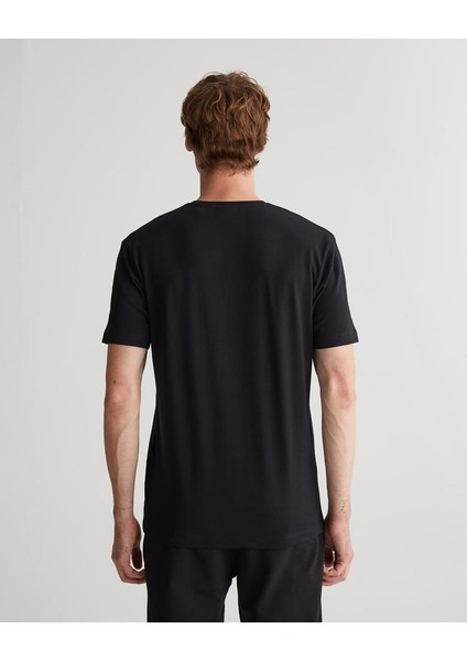 Bisiklet Yaka Pocket Neck T-Shirt