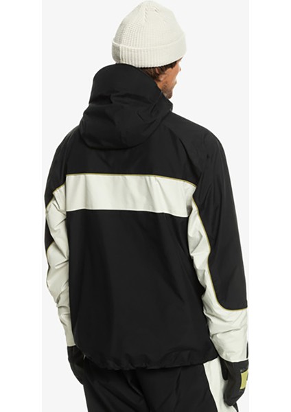 Siyah Erkek Kapüşon Yaka Regular Fit Gore-Tex Kayak Montu EQYTJ03406 High Altitude Gore-Tex J fiyatları