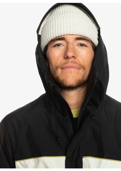 Siyah Erkek Kapüşon Yaka Regular Fit Gore-Tex Kayak Montu EQYTJ03406 High Altitude Gore-Tex J fırsatları