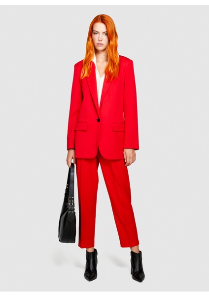 Normal Kırmızı Kadın Ceket 2ZCWLW00M