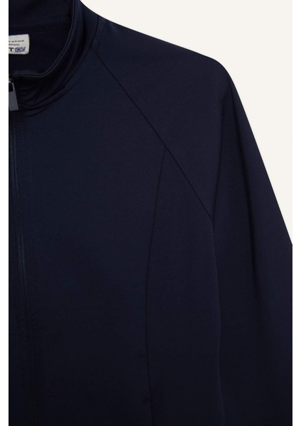 fit Fitted Dik Yaka Fermuarlı Sweatshirt HIRKA E7755AX25SP