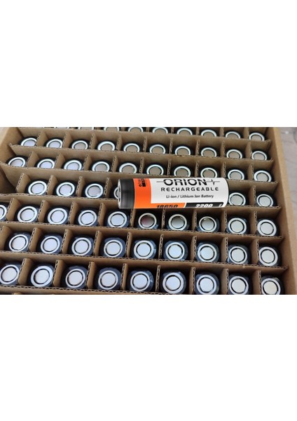 100 Adet Orion 2200 Mah Li-Ion Şarjlı Pil
