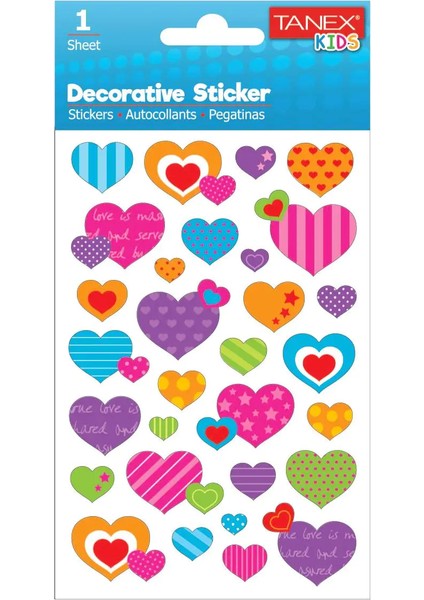 TNX-25010 Puffy Kalp Stıcker