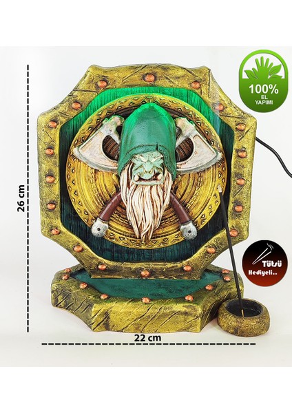 Guldan Shield Konik Tütsülük Işıklı
