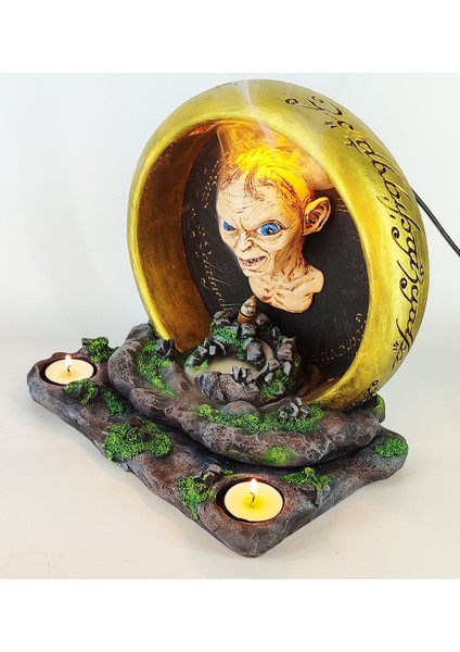 Güç Yüzüğü Gollum Geri Akış Tütsülük ve Işıklı Mumluk modelleri