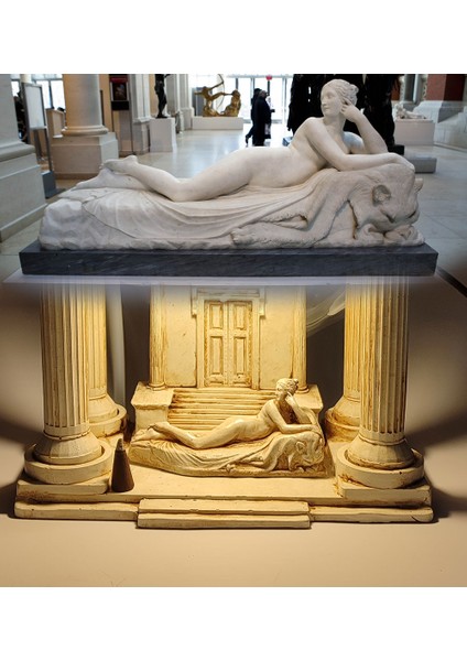 Antik Roma Reclining Naiad Dekoratif Konik Tütsülük Işıklı indirimleri