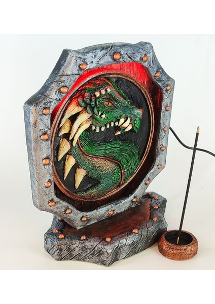 Dragon Shield Konik Tütsülük Işıklı
