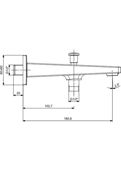Eca Ankastre Banyo Bataryası Çıkış Ucu Gaga 102159008 fiyatları