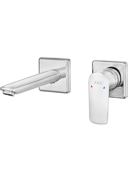 Eca Lia Ankastre Lavabo Bataryası Sıva Üstü Çift Rozet 102167620-KK