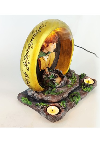 Güç Yüzüğü Frodo Geri Akış Tütsülük ve Işıklı Mumluk